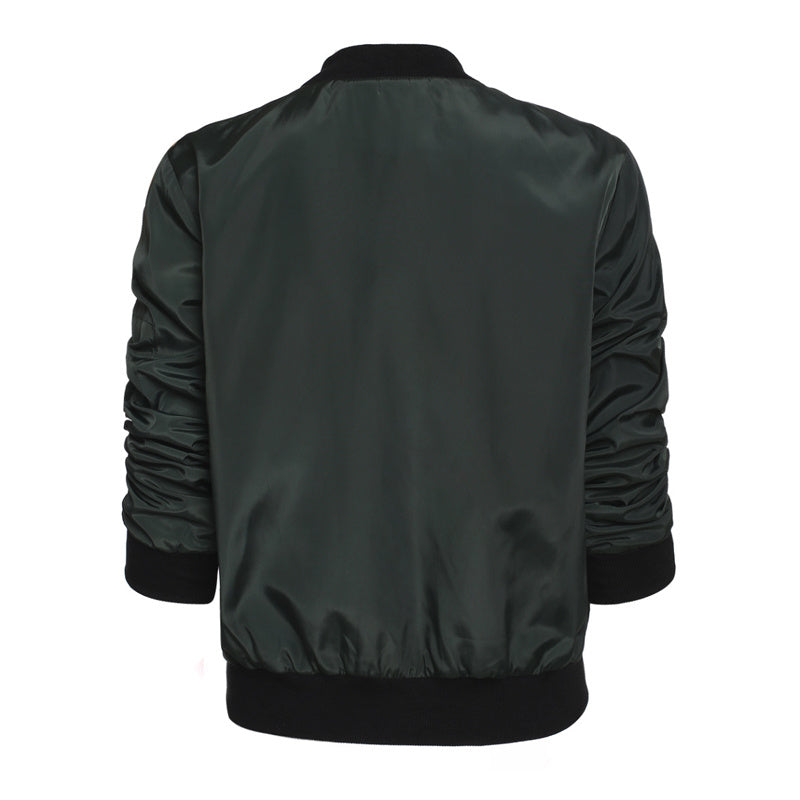 Solid color short style vertical collar leisure zipper jacket jacket jacket jacket