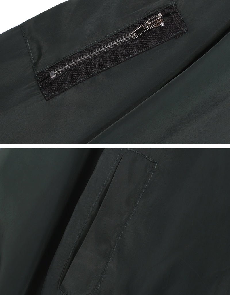Solid color short style vertical collar leisure zipper jacket jacket jacket jacket