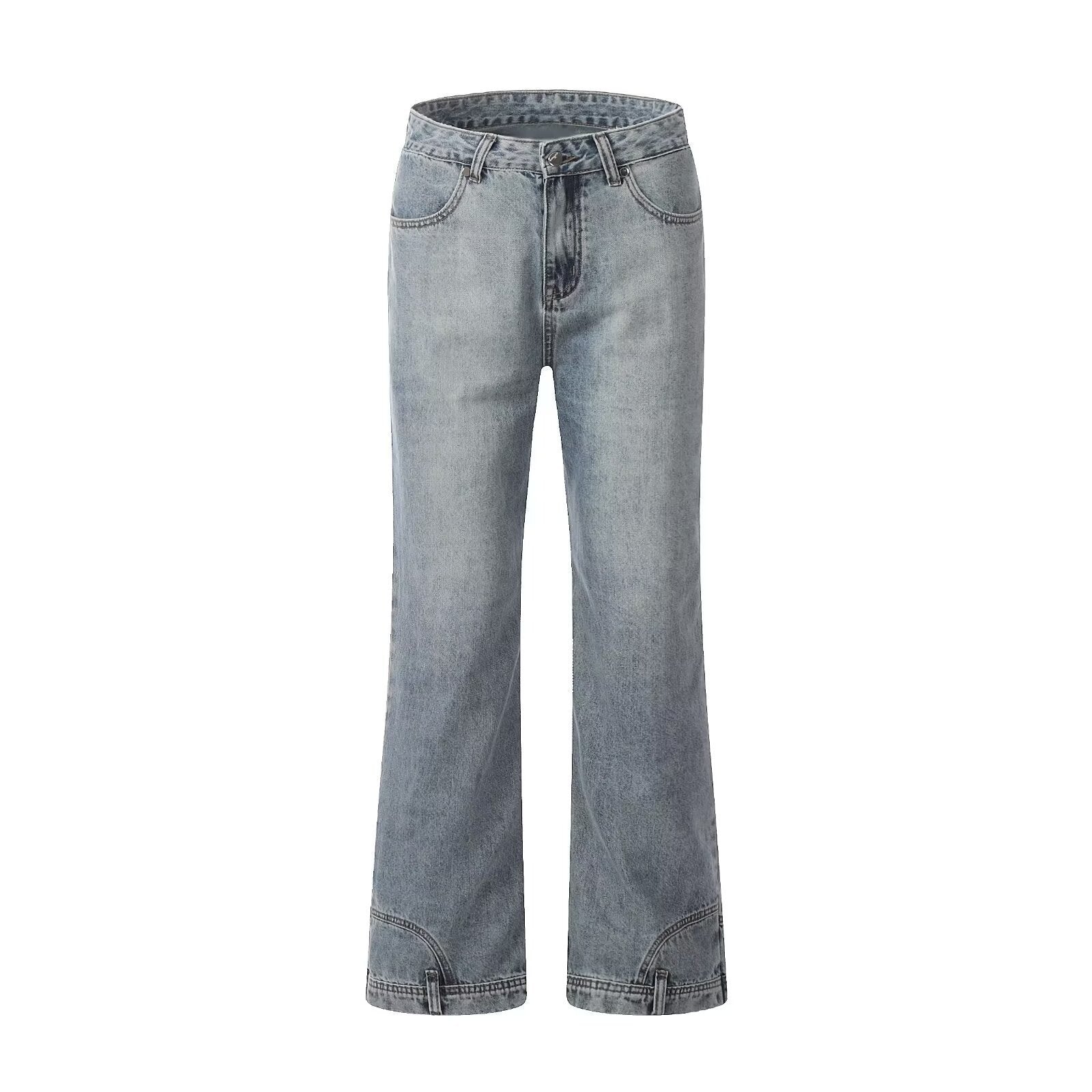 Men's Inverted Pants Baggy Straight Trousers