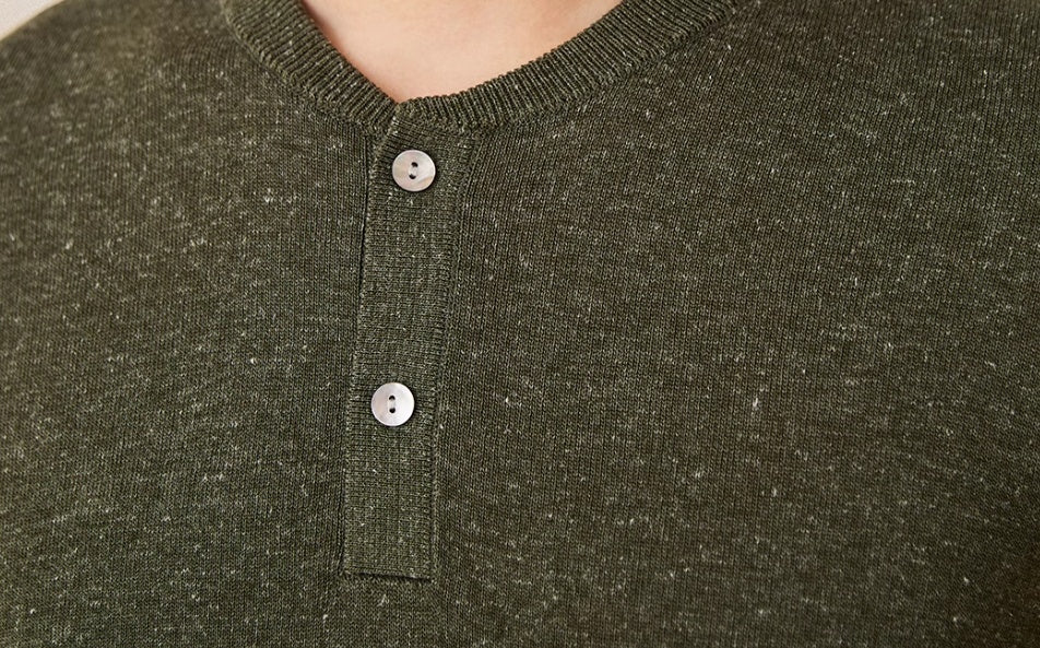 Linen Blended Men's Young Old Money Style Sweater