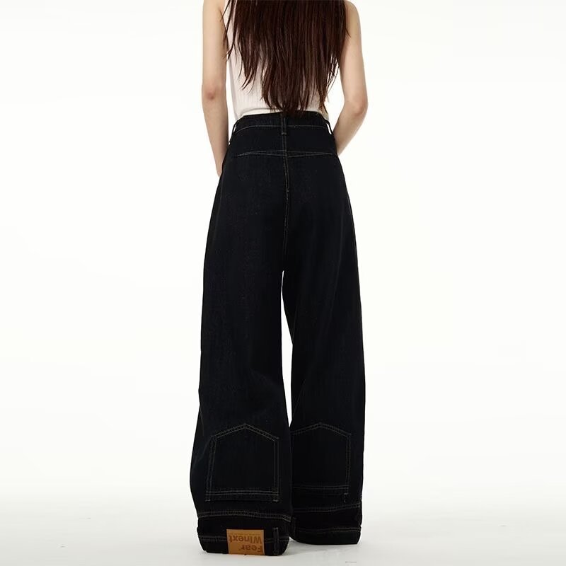 Men's Inverted Pants Baggy Straight Trousers