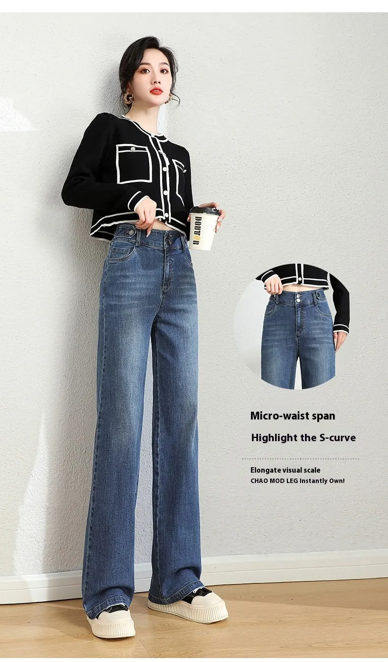 Straight Fit Stretch Slimming Jeans for Women