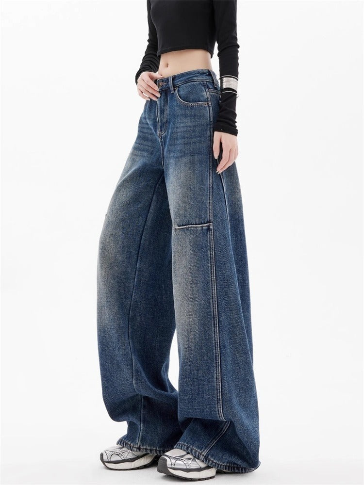 Loose Floor-length Wide-leg Pants