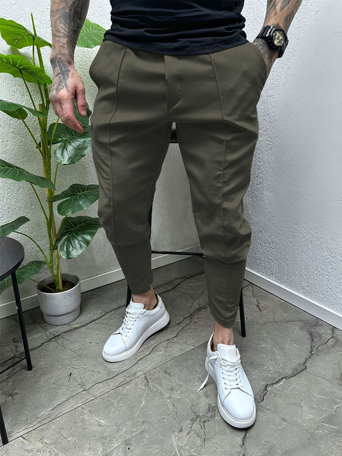 Casual Slim Fit Tapered Overalls Outdoor Trendy Trousers Men