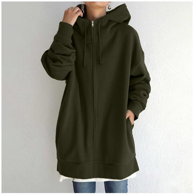 Women’s Fuzzy Hoodie Pullover and Full Zip Sweatshirt front view