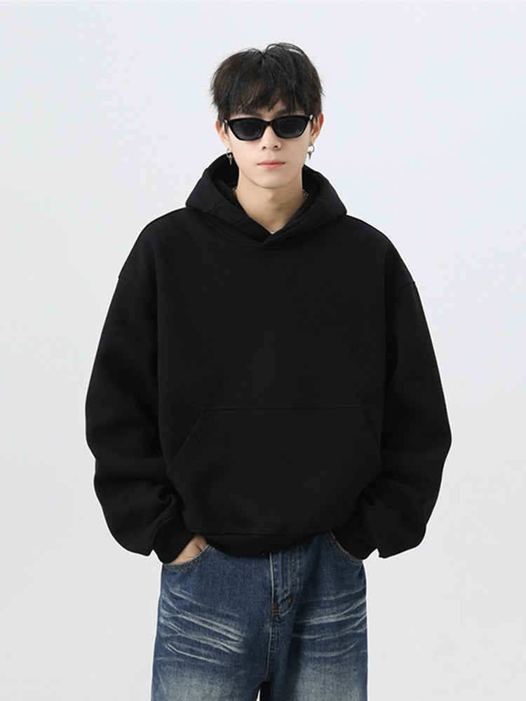 Heavy Profile Cropped Hoodie Men